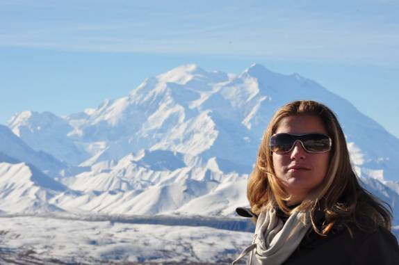 O ponto mais próximo que chegamos do Denali, ainda a 30 km de distância, no Denali National Park, no Alaska